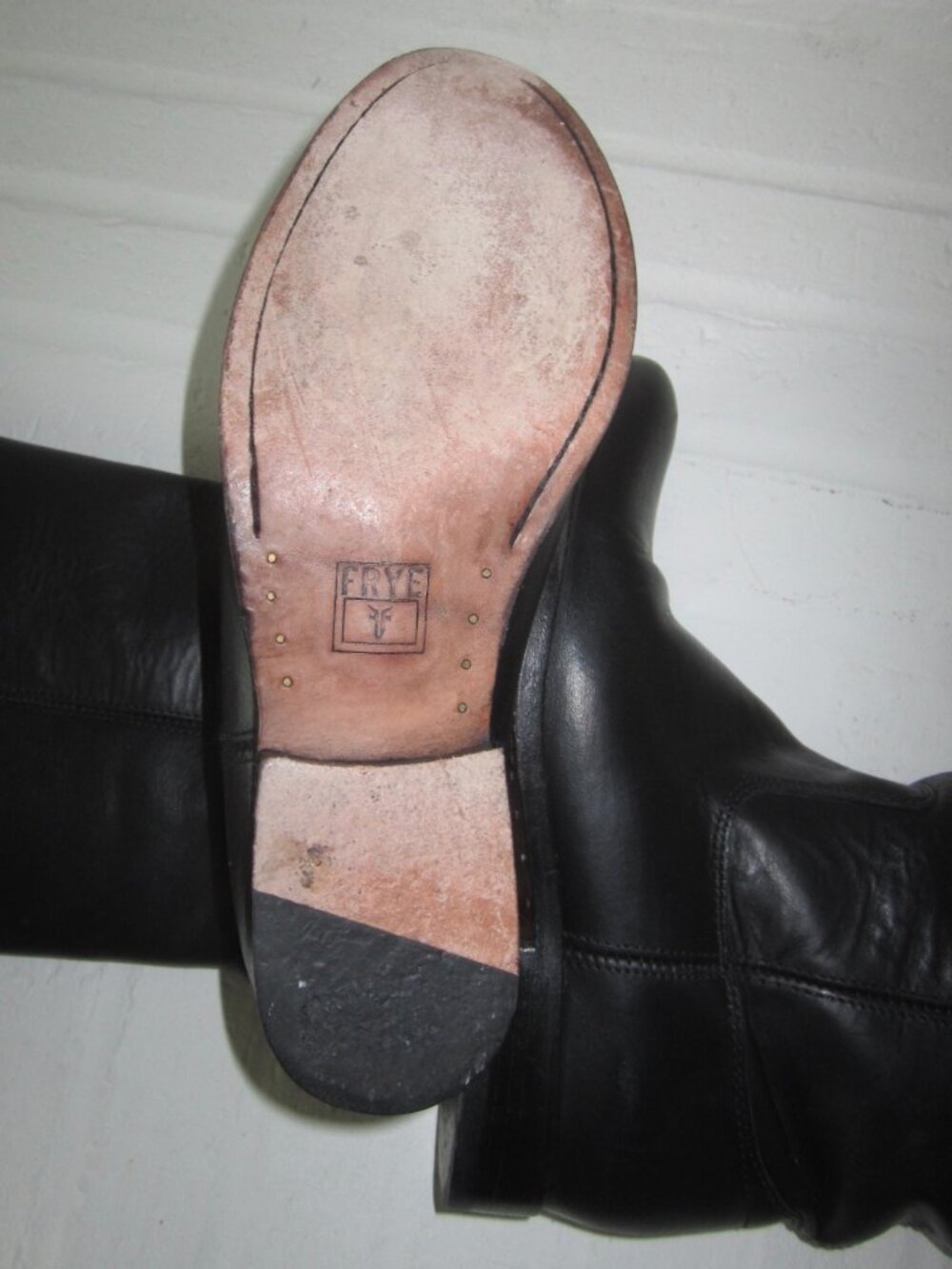 FRYE MELISSA Button Tall Boots Black Leather Women’s 6 1/2 M - Picture 11 of 16